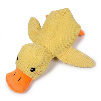 Interactive Squeaky Plush Duck Pet Toy
